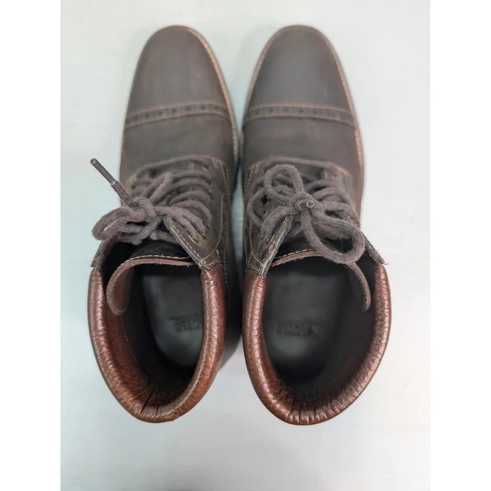 Warfield & Grand Presidio Brown Leather Cap Toe Dress Boots Mens Size 8.5 113806